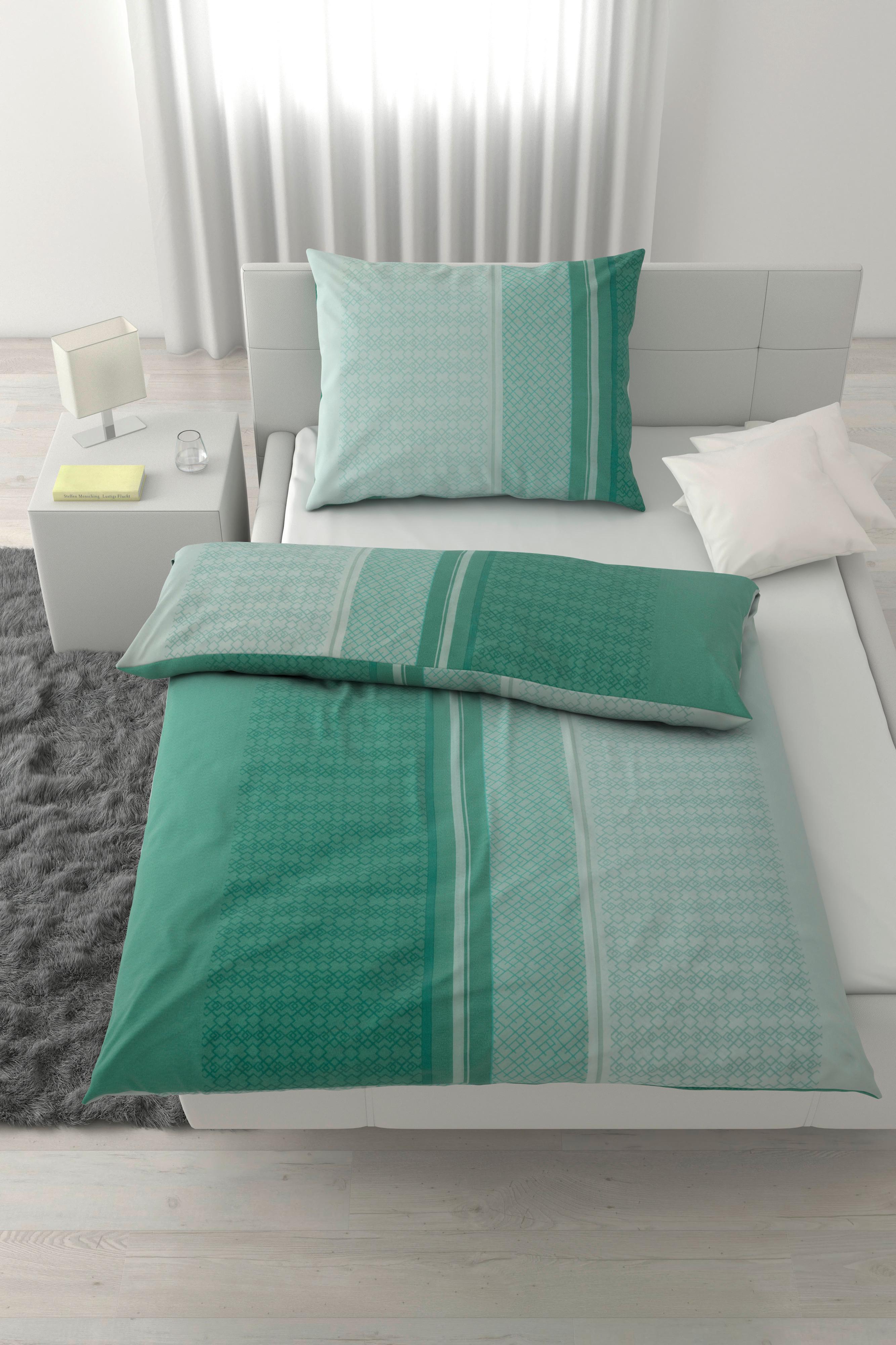 POVLEČENÍ MATHEA -BASED- - zelená, textil (140/200cm) - Based