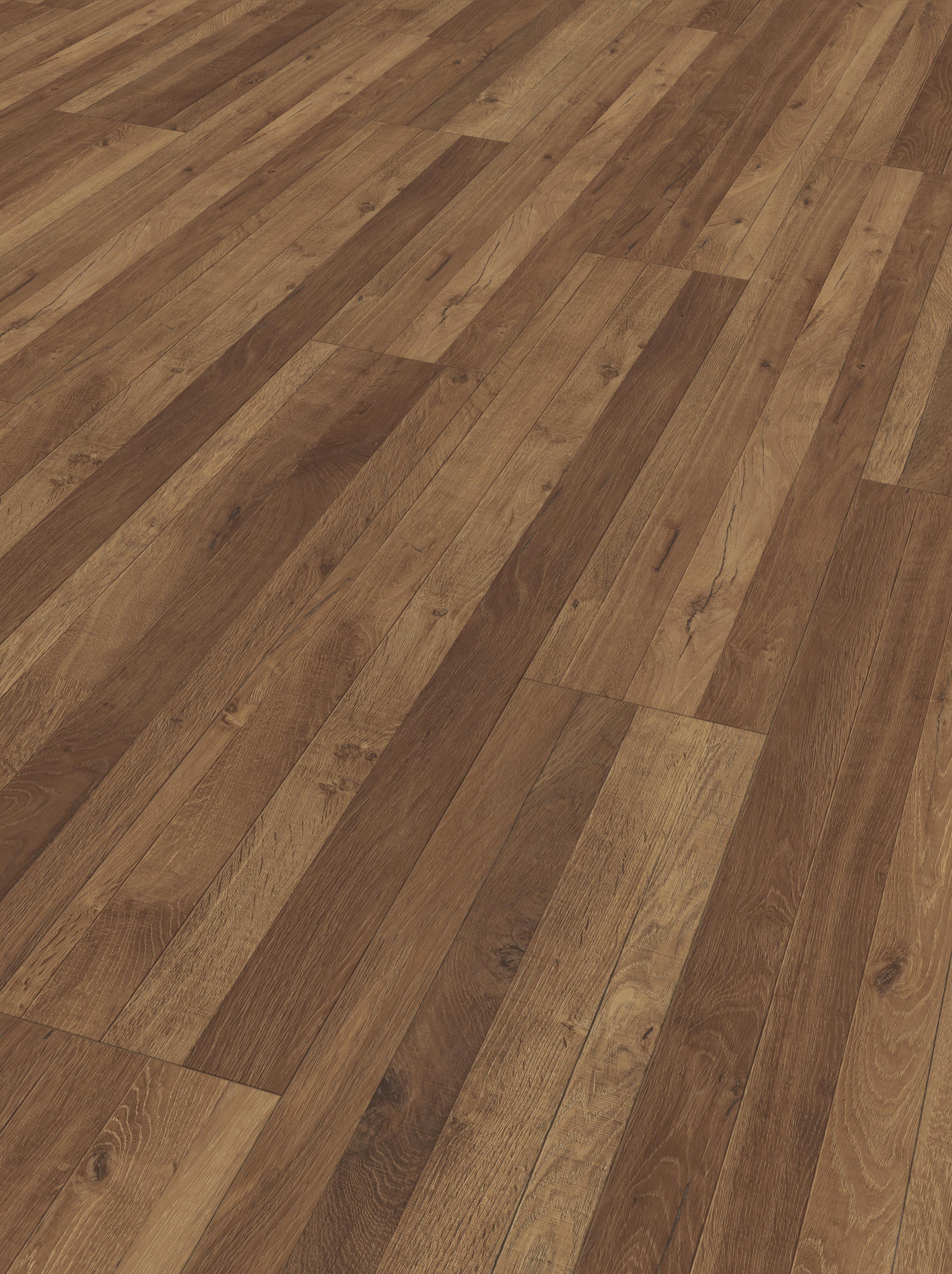 Designboden Hdf Eiche Linea - Eichefarben, Basics, Holzwerkstoff/Kunststoff (128,5/19,4/0,8cm) - Parador