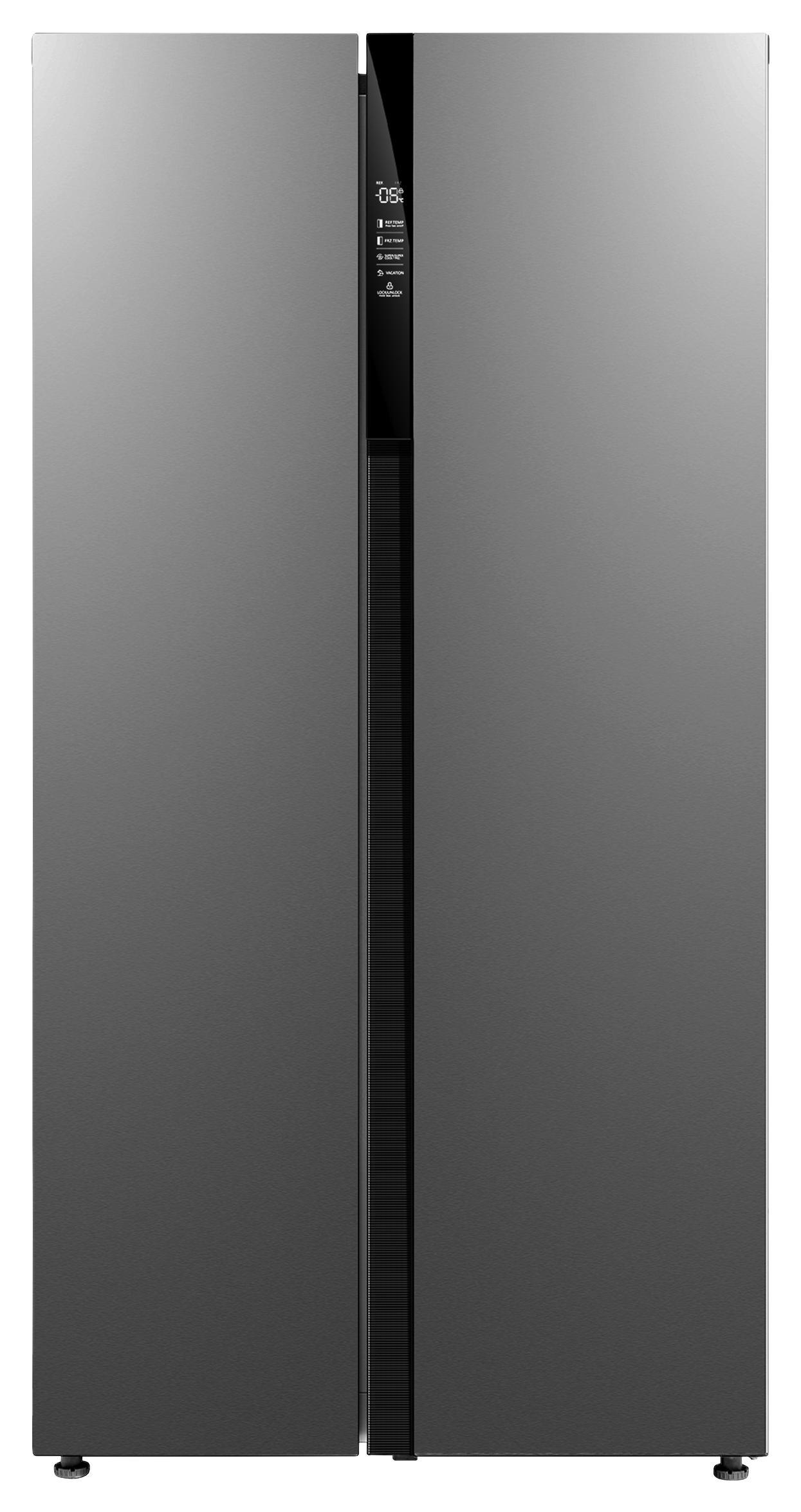 Side-by-Side SBS-KK 510 - Silberfarben, Basics, Kunststoff/Metall (89,5/178,8/69cm) - Silva Schneider