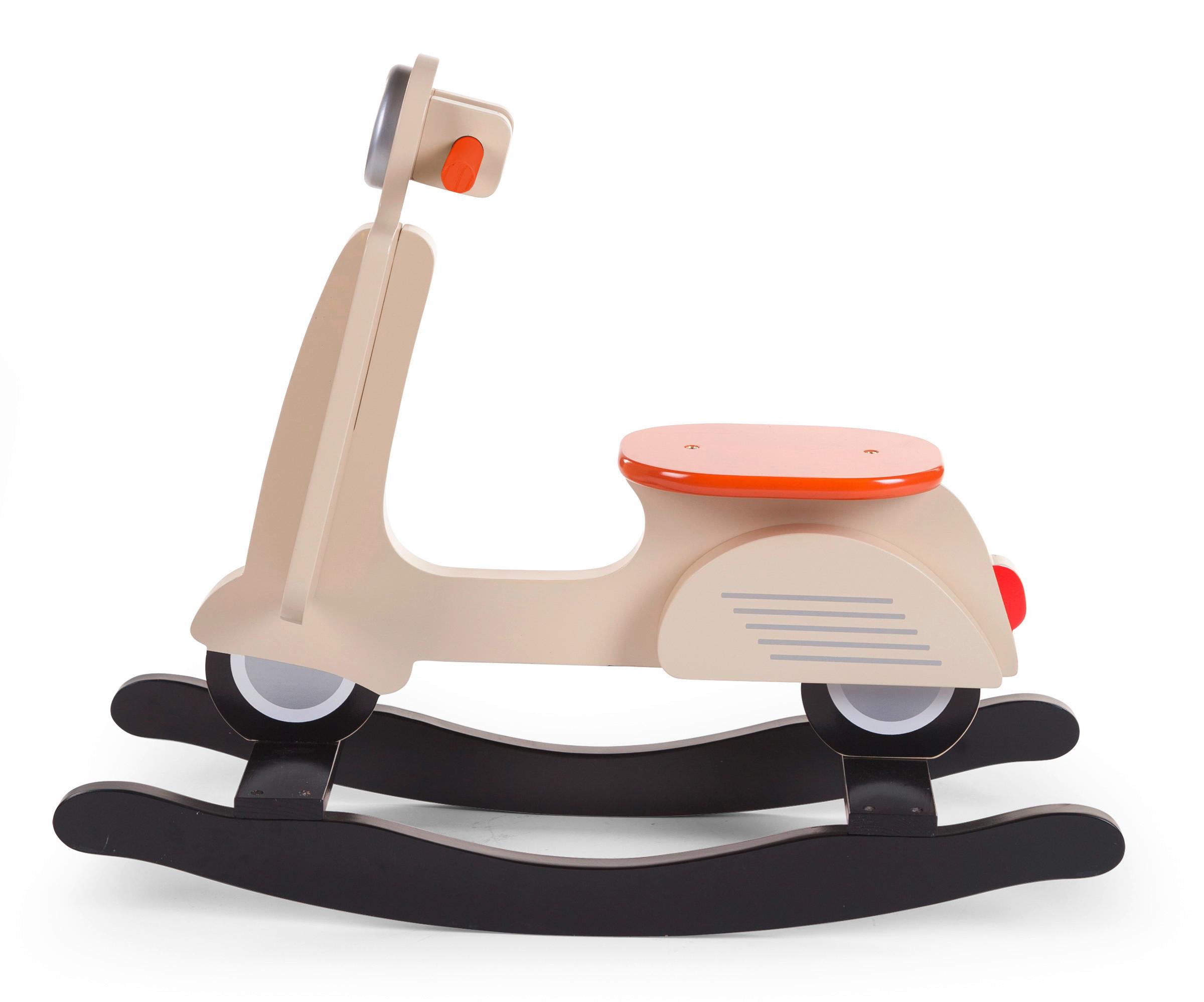 Schaukeltier Roller Creme, L: 70 cm - Creme, Basics, Holzwerkstoff (70/25/57cm) - Childhome