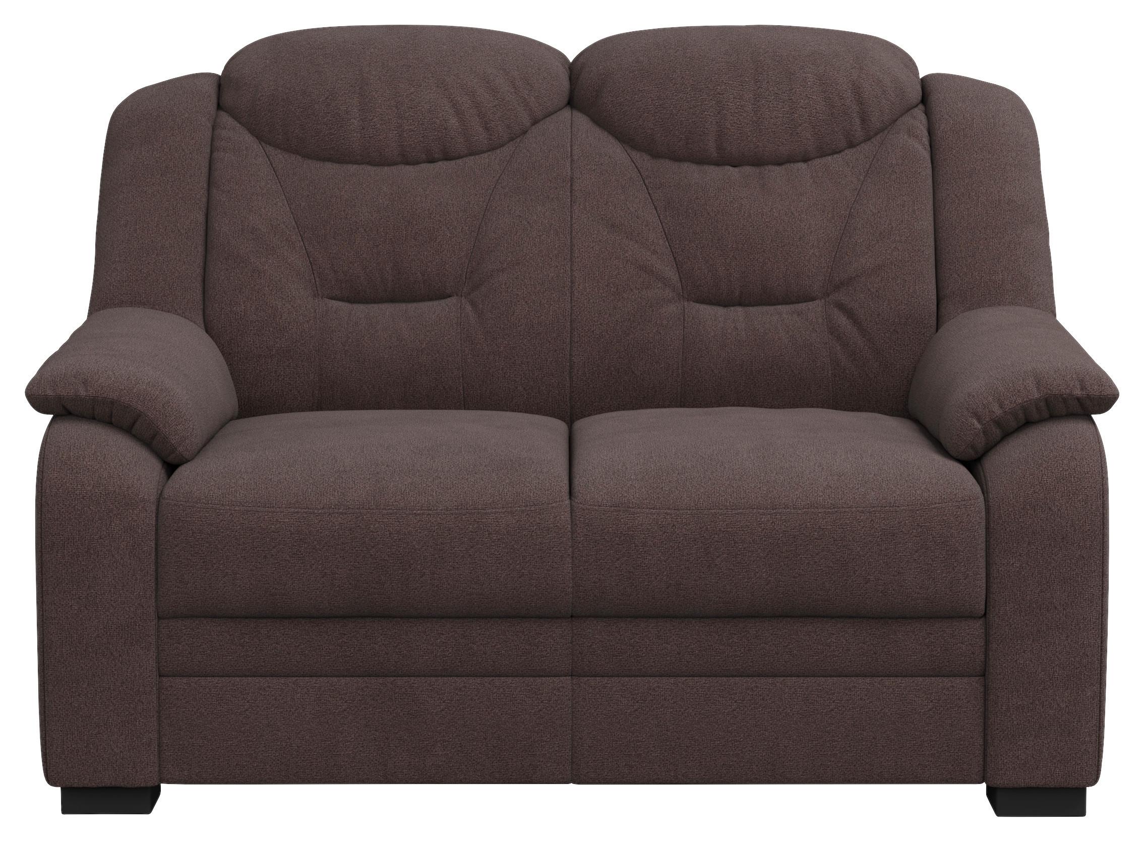 2-Sitzer-Sofa Marcus Braun B: 138 cm - Schwarz/Braun, Basics, Textil (138/99/99cm) - MID.YOU