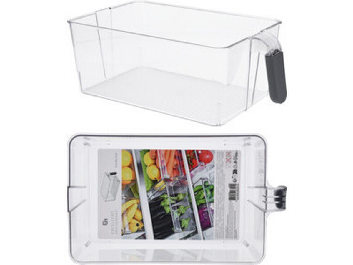 Hőtőszekrény Rendszerező Tároló - áttetsző, Konventionell, műanyag (31/18/11cm)
