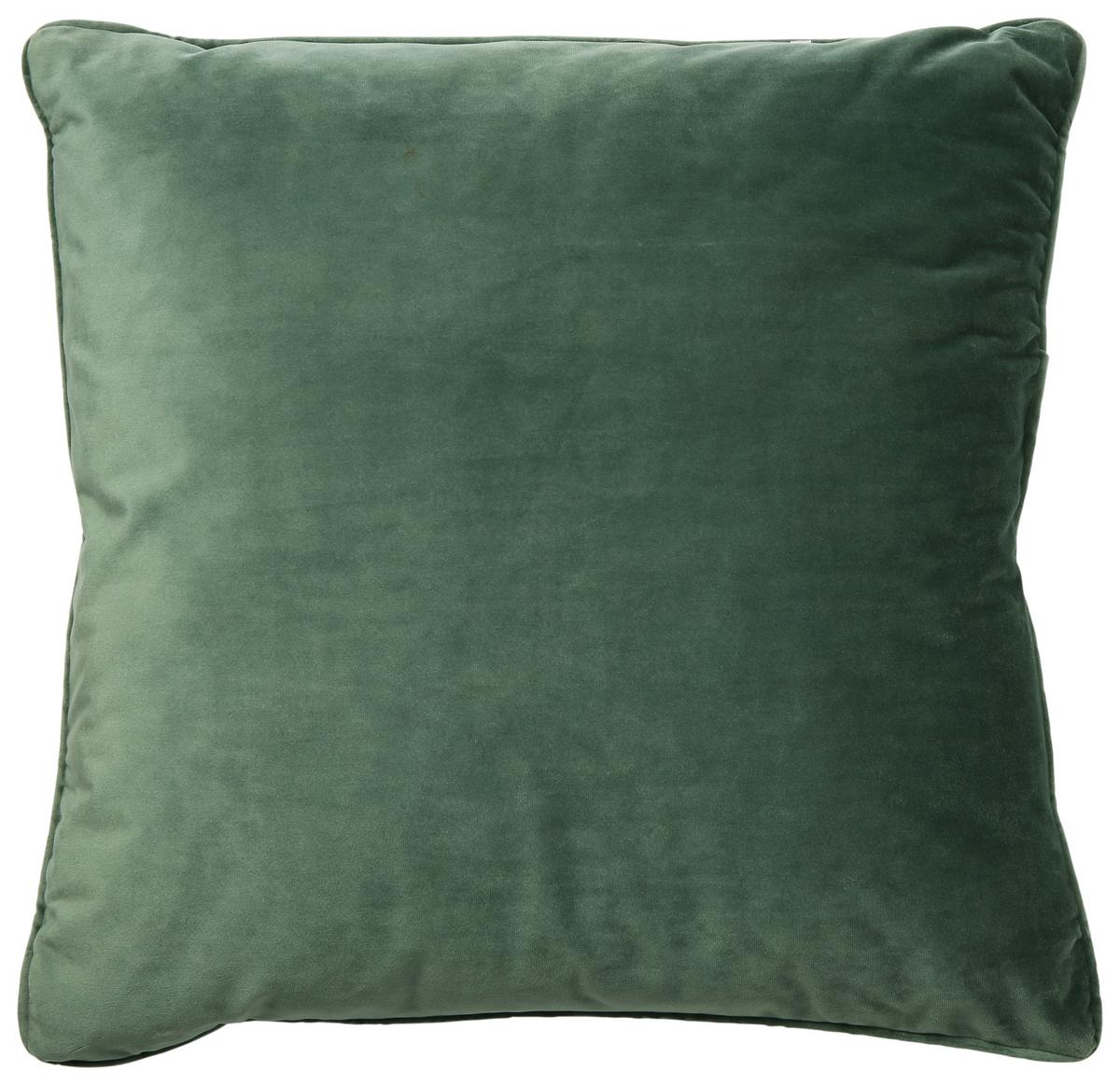 DEKORAČNÝ VANKÚŠ VIOLA, 45/45 cm, zelená - zelená, Konventionell, textil (45/45cm) - Premium Living