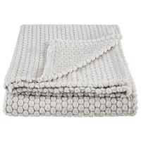 Kuscheldecke Belinda Silber 130x170 cm - Silberfarben, ROMANTIK / LANDHAUS, Textil (130/170cm) - James Wood