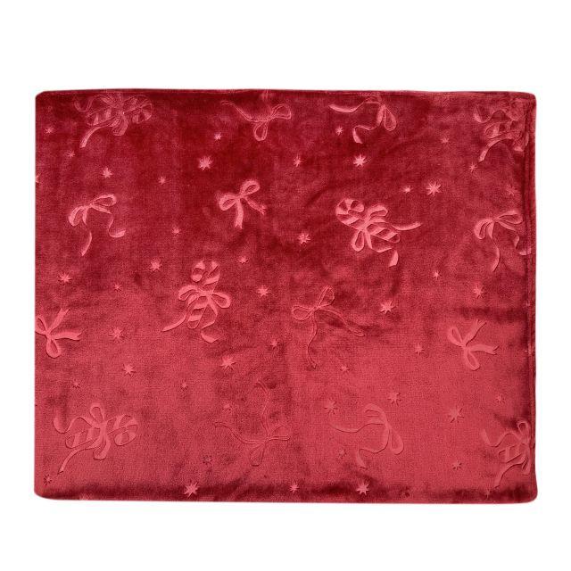 MÄKKÁ DEKA NICOLA - červená, textil (130/170cm) - Mömax