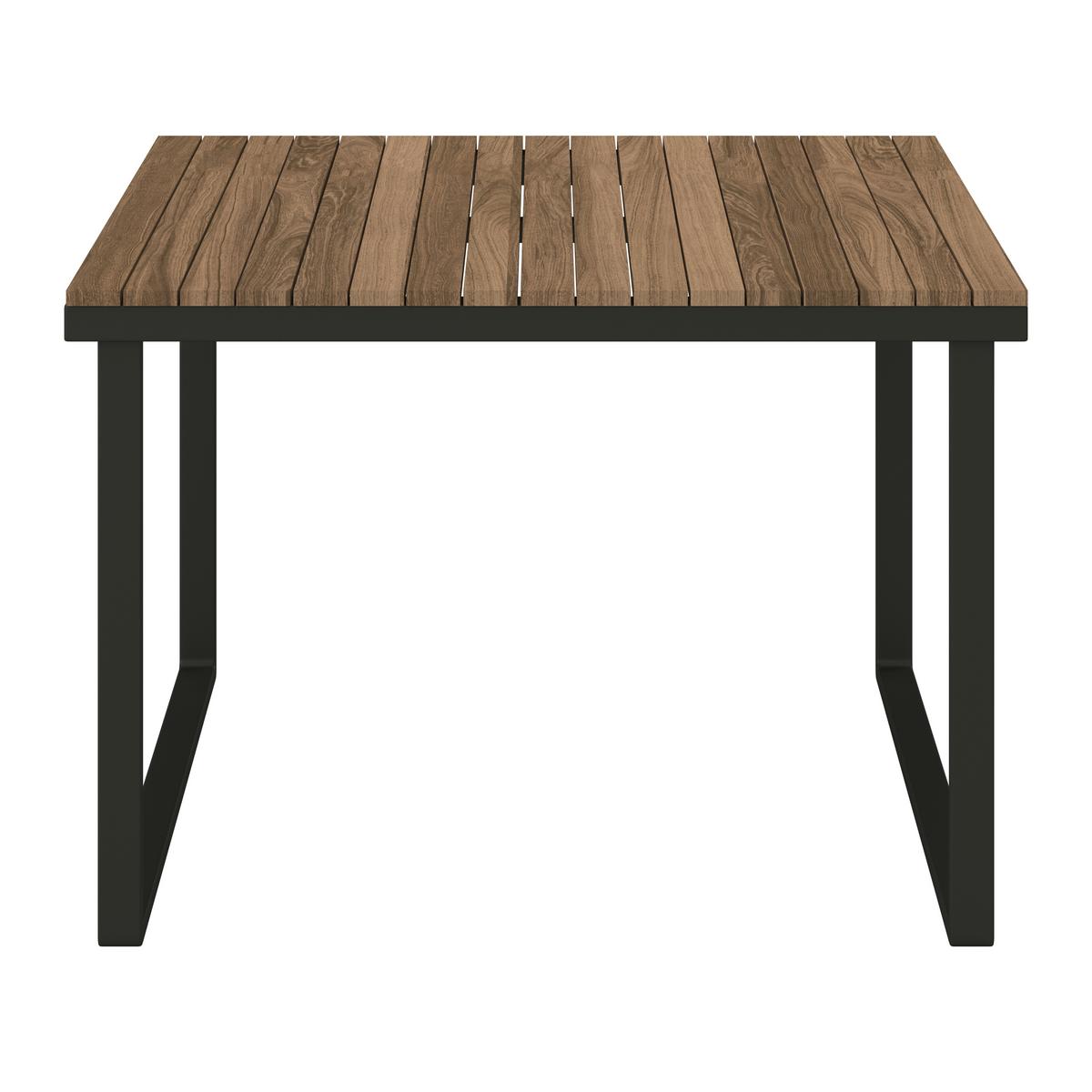 JÍDELNÍ TERASOVÁ SOUPRAVA VIOLA - černá/světle šedá, Moderní, kov/dřevo (228/75/75cm) - Bessagi Garden