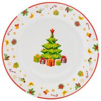 Lapostányér Doro - piros/fehér, Design, kerámia (26,7/2,5cm) - Luca Bessoni