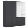 Drehtürenschrank Costa Grau B: 181 cm - Grau, MODERN, Holzwerkstoff (181/197/54cm) - Rauch Möbel