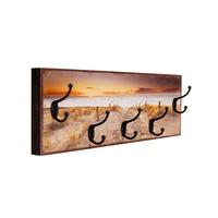 Hakenleiste Marla Multicolor/Schwarz B: 60cm - Multicolor/Schwarz, Design, Holzwerkstoff/Metall (60/20/9,3cm)