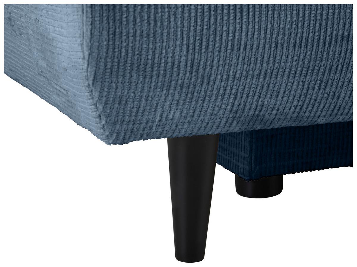 Schlafsofa Virgo - Blau/Schwarz, KONVENTIONELL, Textil (212/97/105cm) - MID.YOU