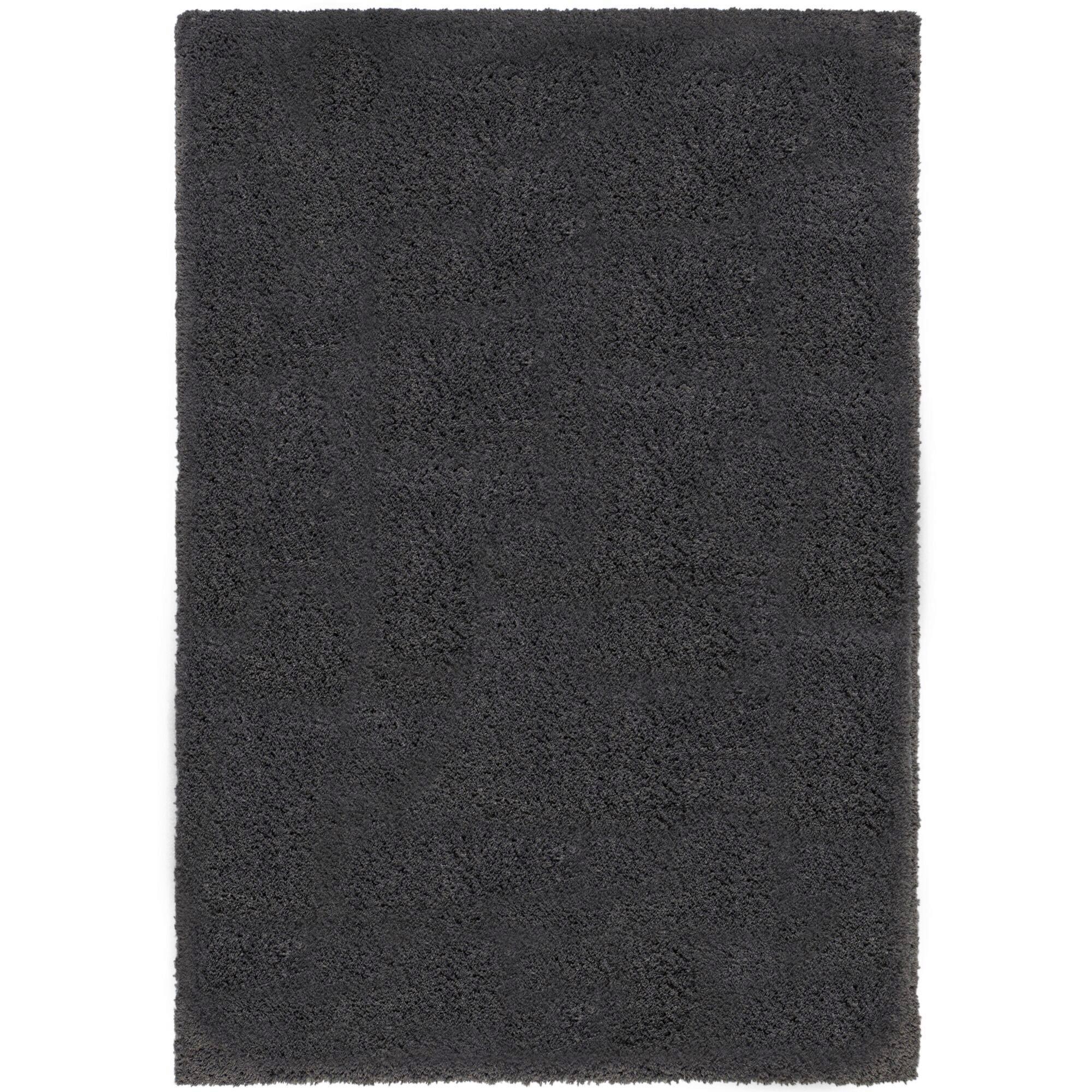 Shaggy Feather Soft Dunkelgrau160x230 - Dunkelgrau/Grau, Basics, Textil (160/230cm)