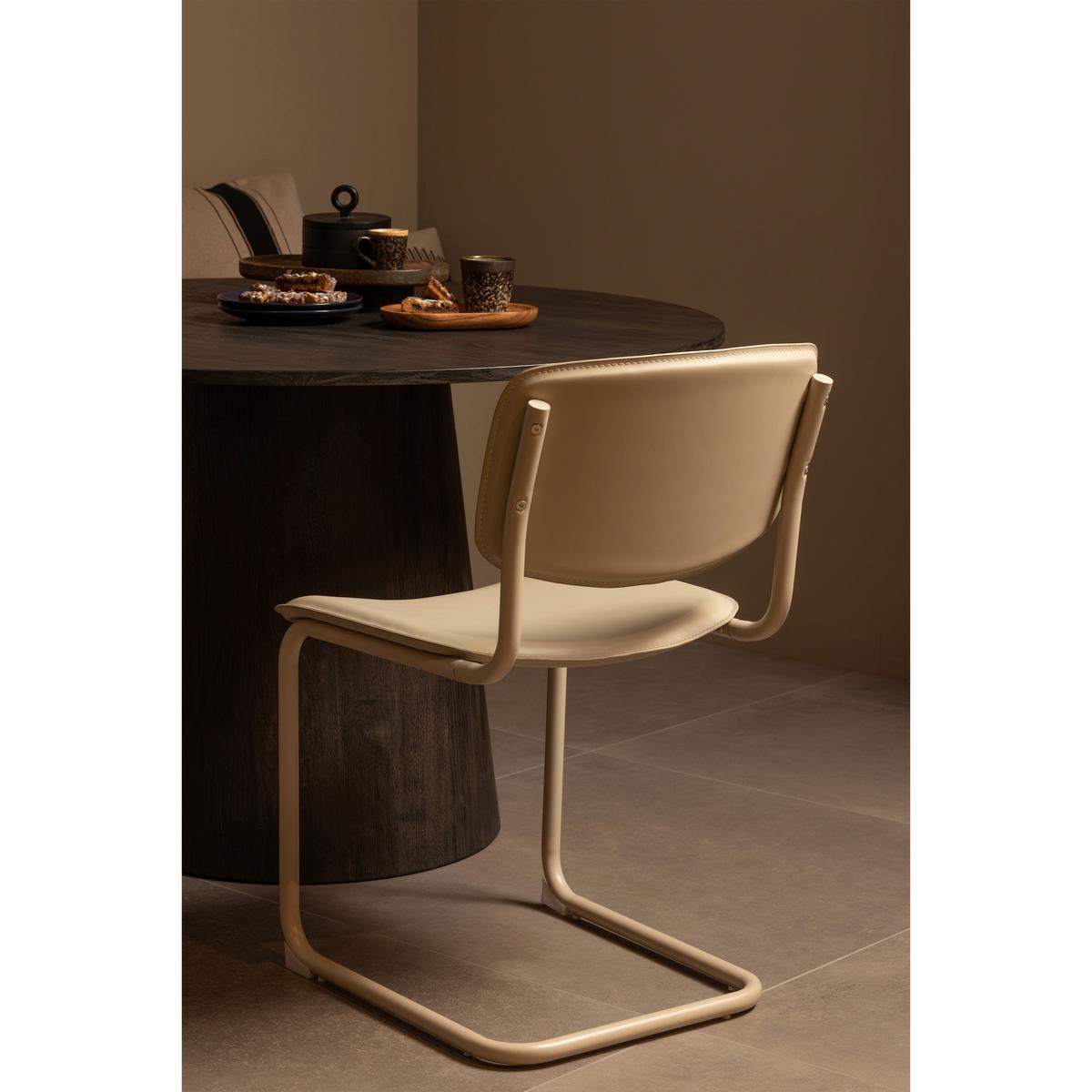 Esstisch Maan Dunkelbraun L: 120 cm - Dunkelbraun, Design, Holzwerkstoff (120/120/75cm) - Livetastic