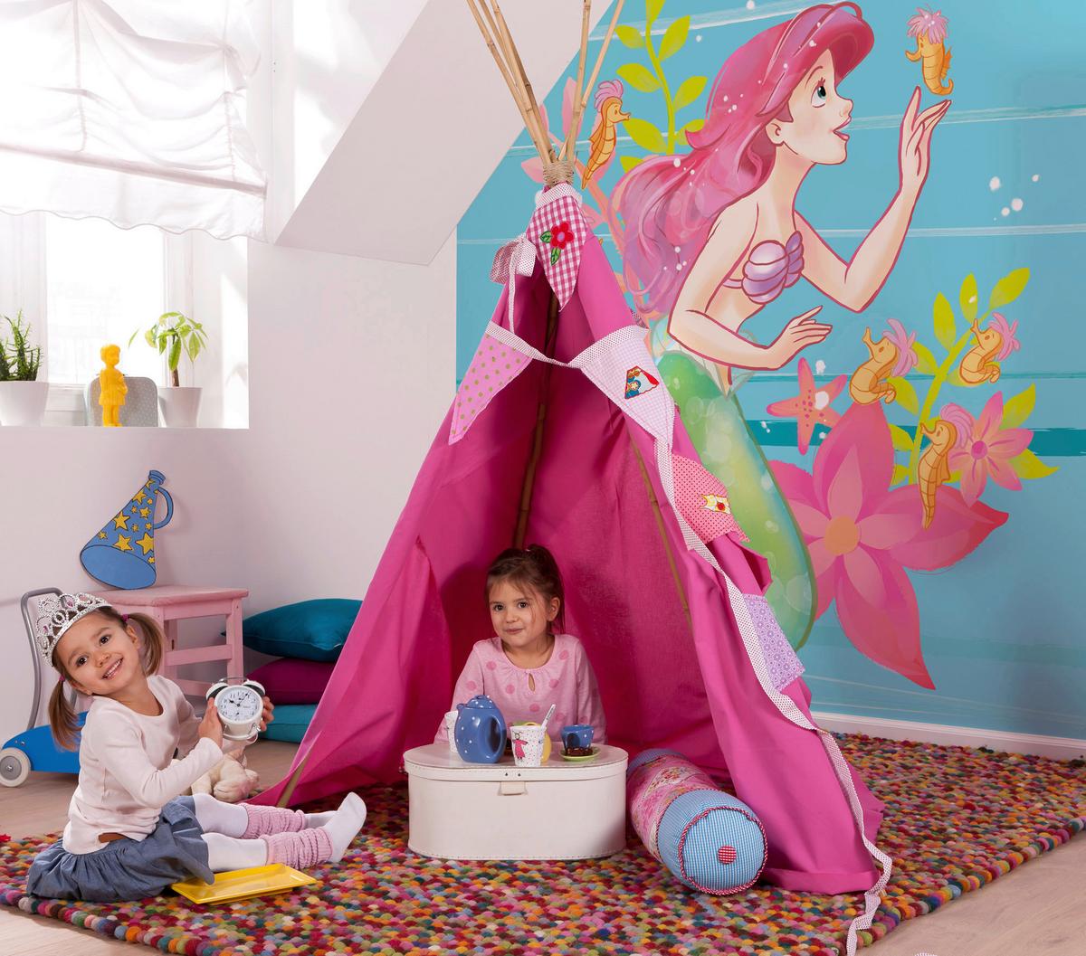 Fototapete Ariel Little Friends - Multicolor, Trend, Textil (250/250cm)