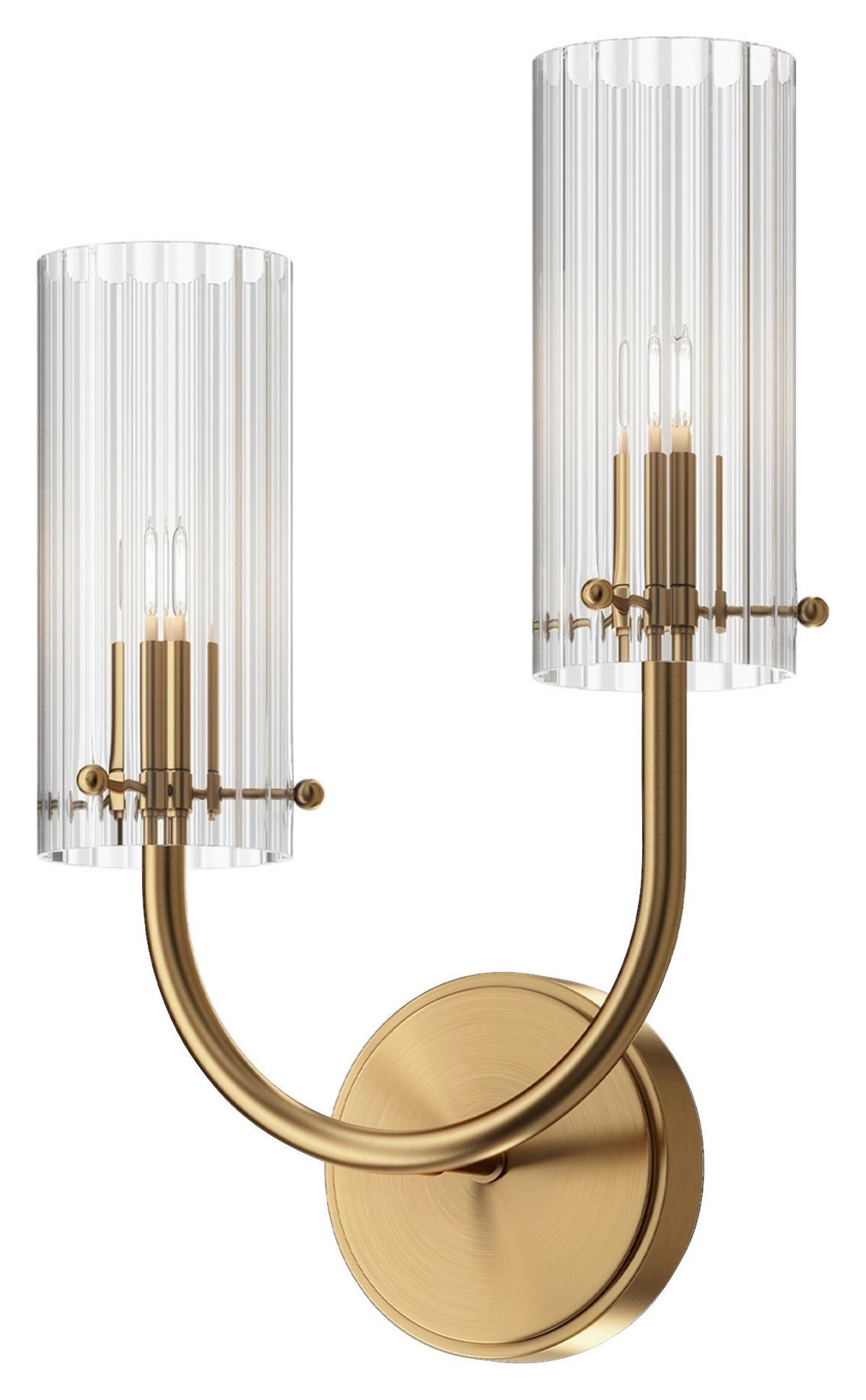 Wandleuchte Arco - Messingfarben, Basics, Glas/Metall (25/38/12cm) - MAYTONI