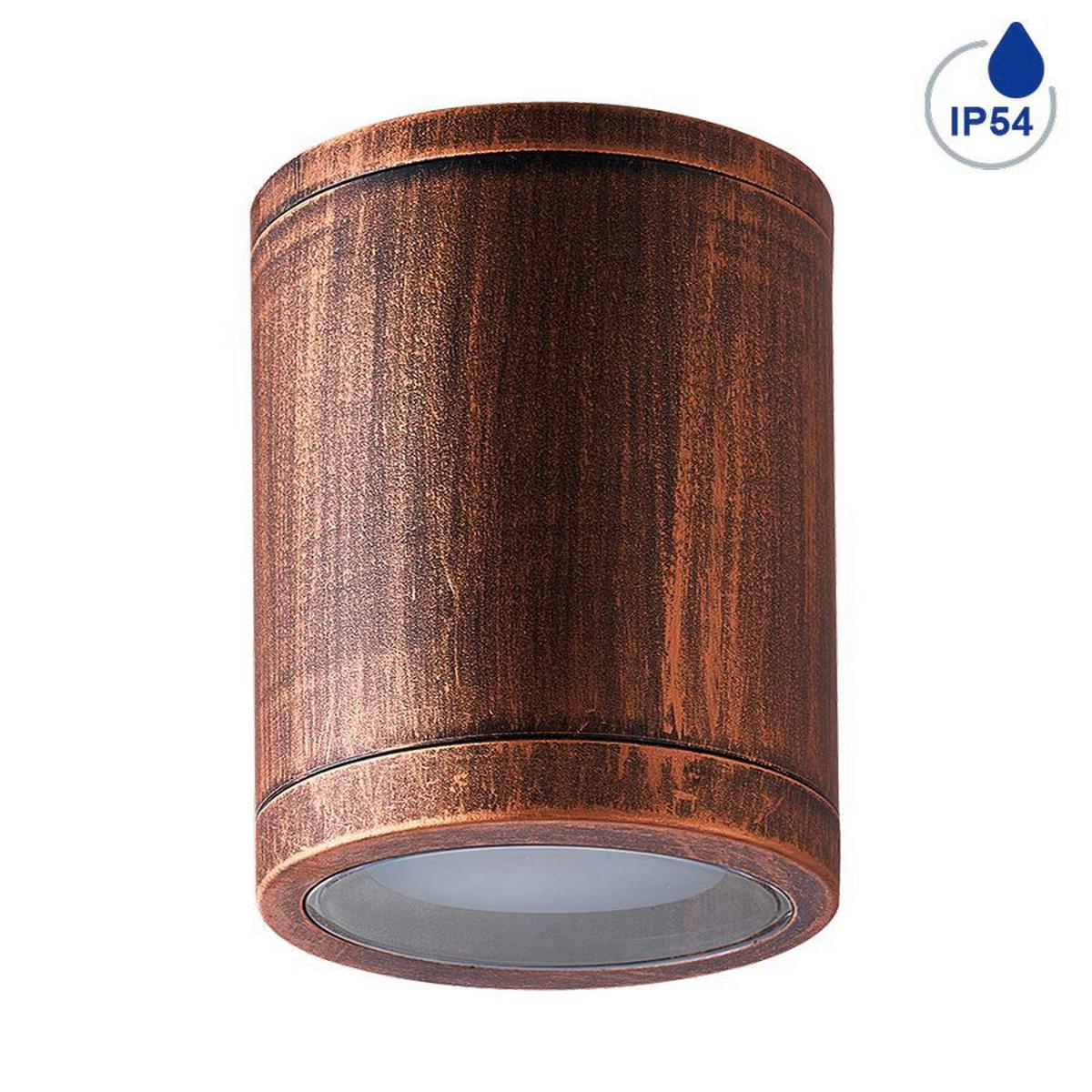 Kültéri Mennyezeti Lámpa Mopti Kültéri Menny.lámpa - rozsdavörös/átlátszó, Basics, műanyag (13/17cm)