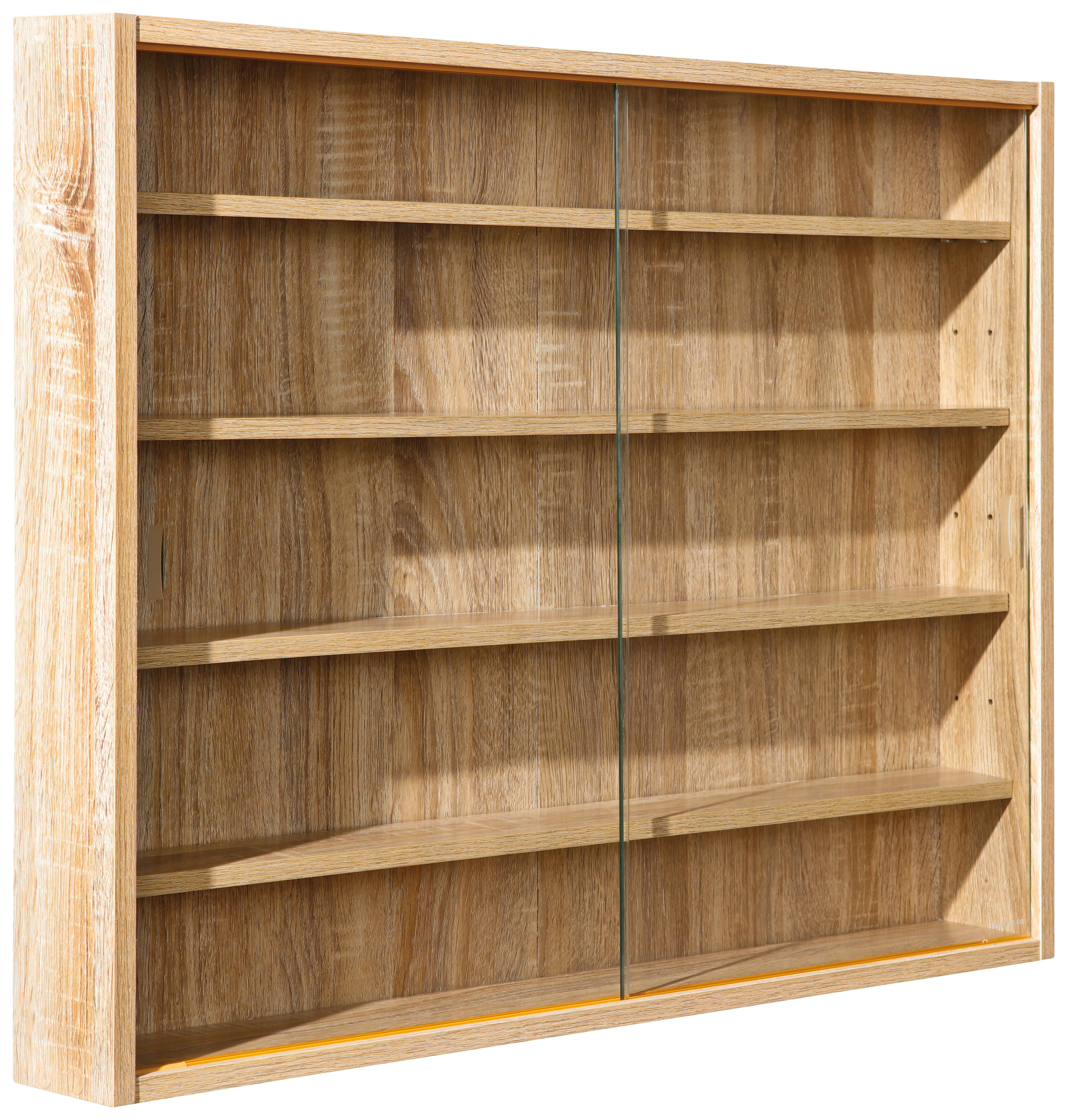 Hängevitrine Collectizioni B: 80cm Eiche, Sicherheitsglas - Sonoma Eiche, KONVENTIONELL, Glas/Holzwerkstoff (80/60/9,5cm) - MID.YOU