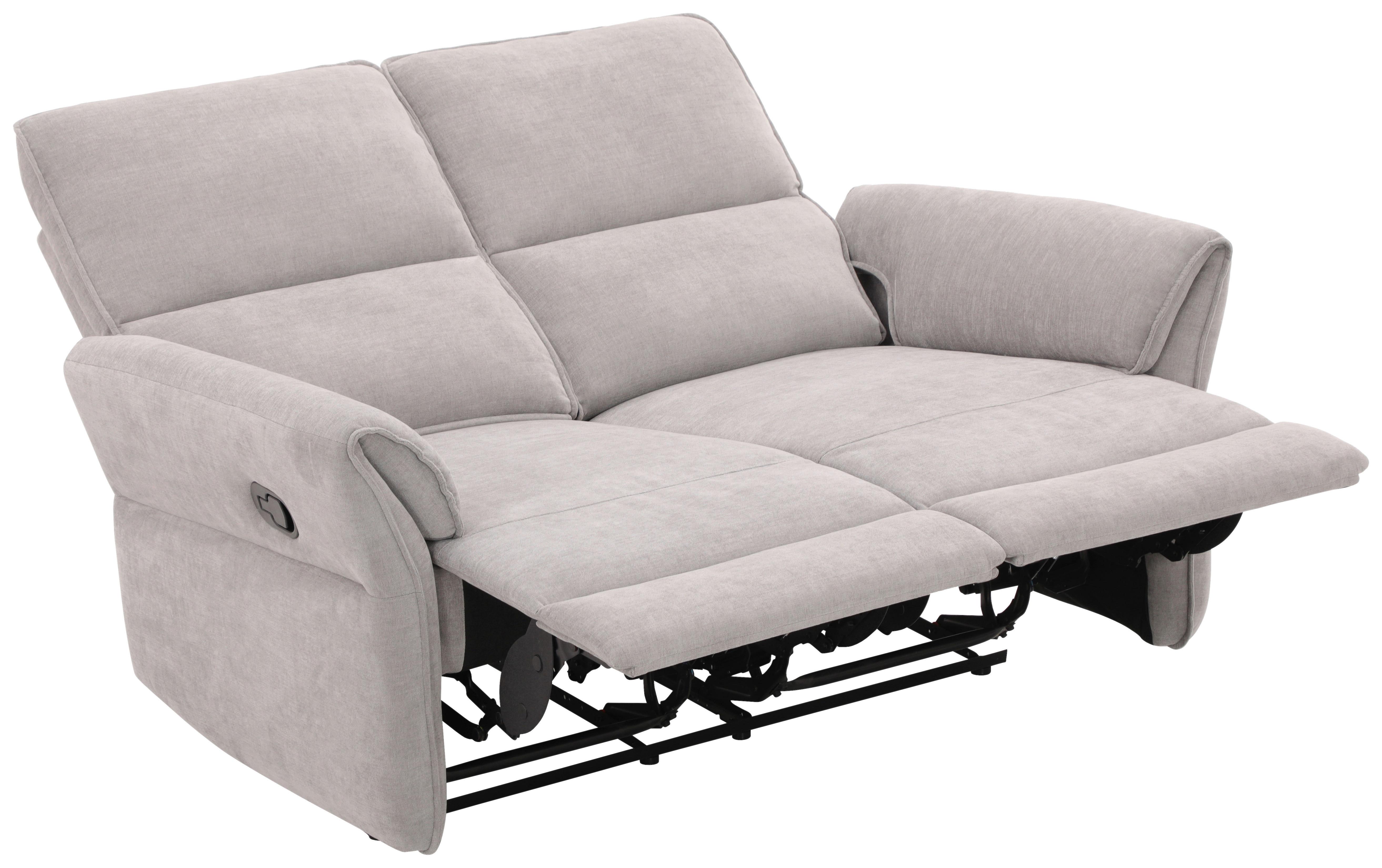 2-Sitzer-Sofa Redon Grau B: 143 cm - Schwarz/Grau, Basics, Holz/Textil (143/103/92cm) - Livetastic