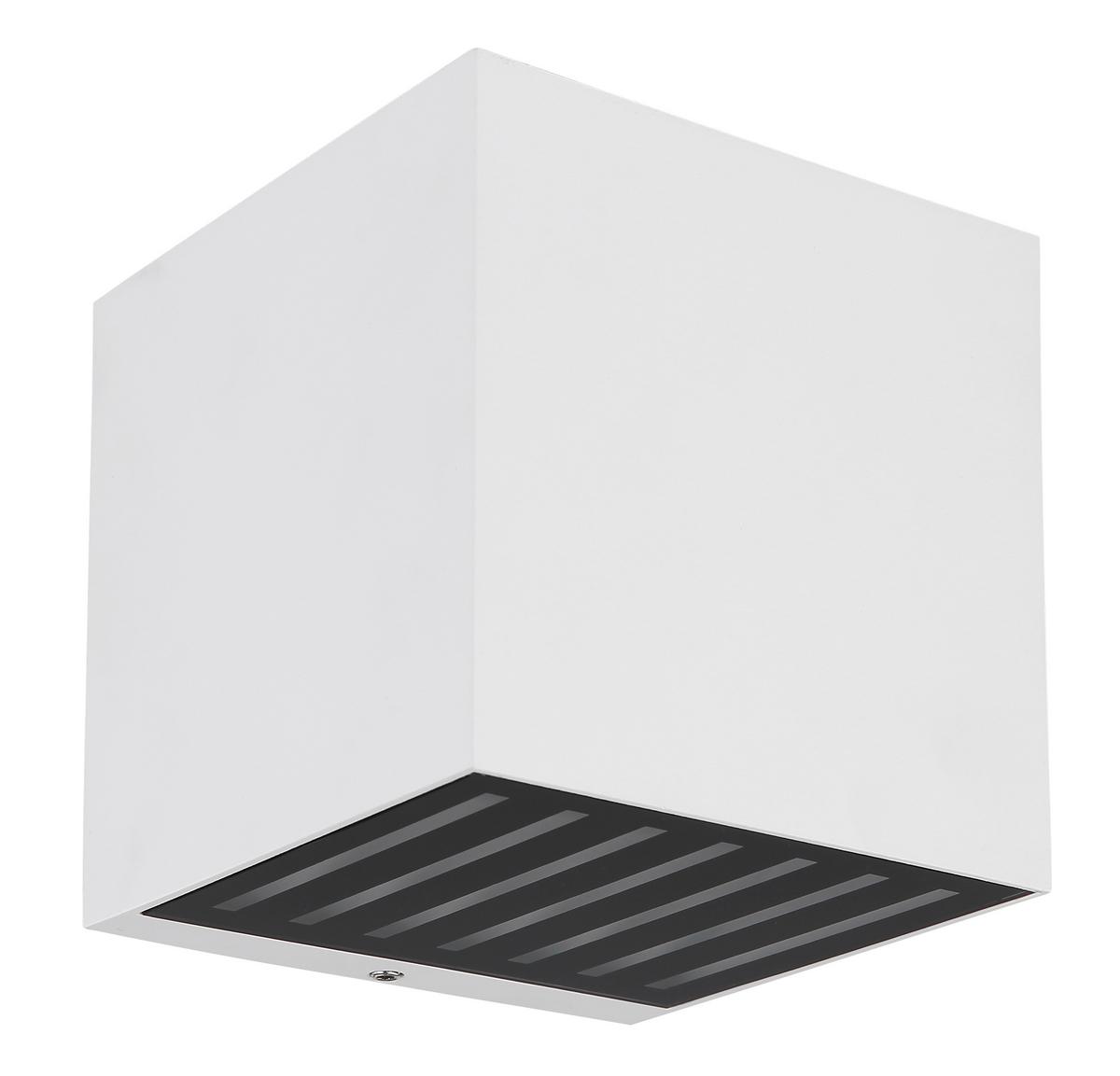LED-Außenleuchte 34156w - Klar/Schwarz, Basics, Glas/Metall (10/10/10cm) - Globo