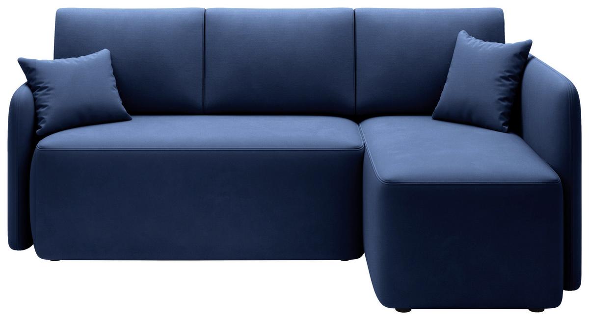 Ecksofa Hadson Blau S: 206x150 Cm - Blau/Schwarz, Design, Textil (206/150cm) - P & B