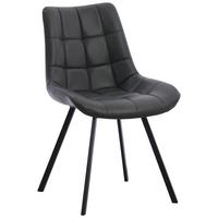 Stuhl Fritz Grau/Schwarz B: 54 cm - Schwarz/Grau, MODERN, Textil/Metall (54/86/62cm) - MID.YOU