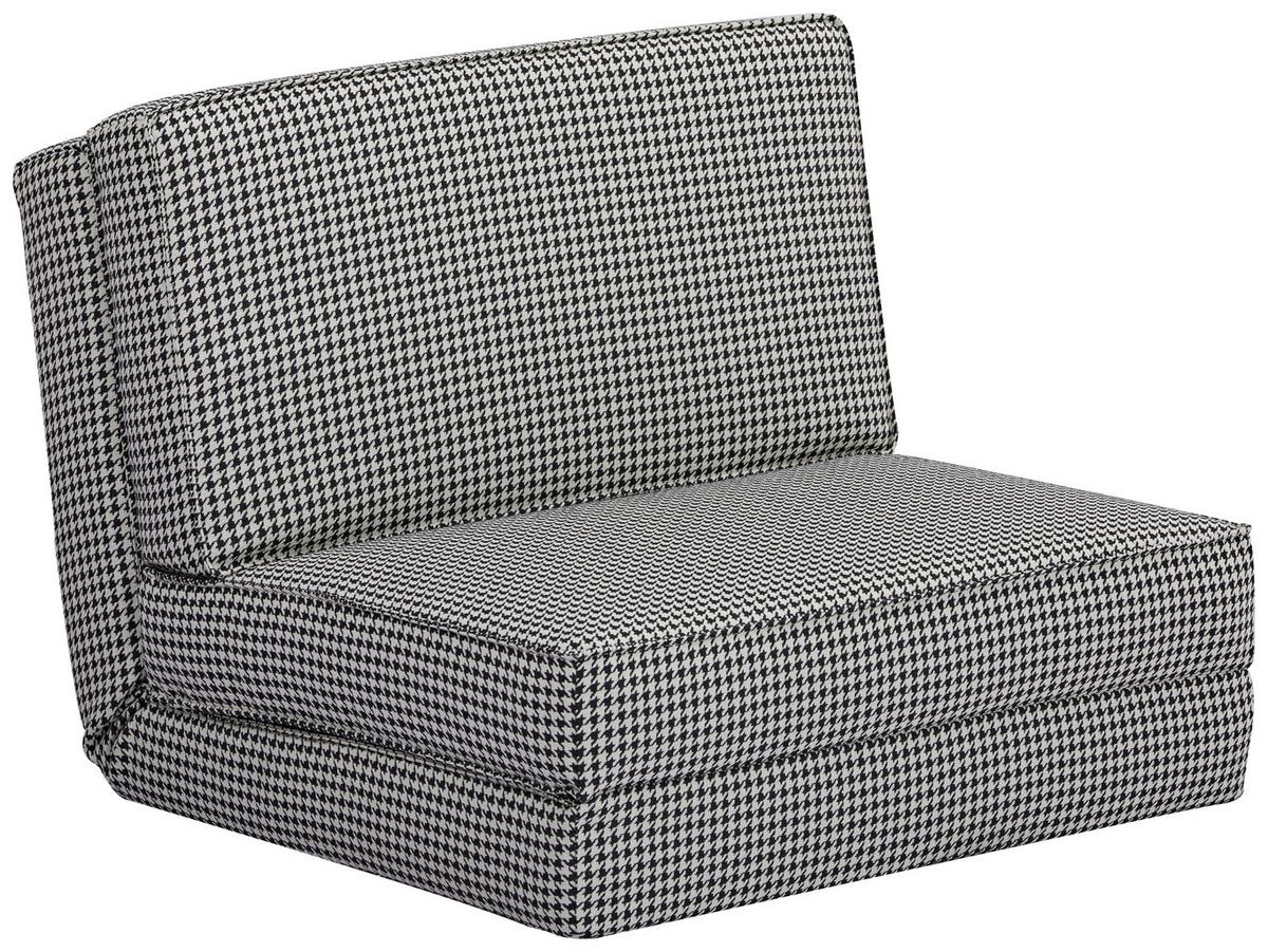 Schlafsessel Luc - Schwarz/Weiß, MODERN, Textil (74/61,5/80cm) - MID.YOU