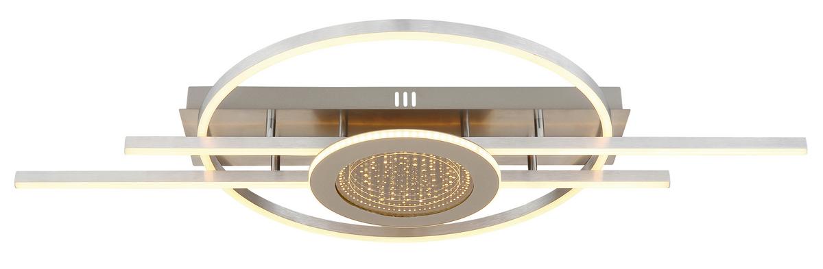 STROPNÍ LED SVÍTIDLO DONTE - bílá/barvy stříbra, Design, kov/plast (95/50/10cm) - Globo