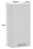Závěsná Skříňka Mx 176 - Verona Vr 04 - bílá/barvy stříbra, Konvenční, kompozitní dřevo/plast (32,6/70/20cm)