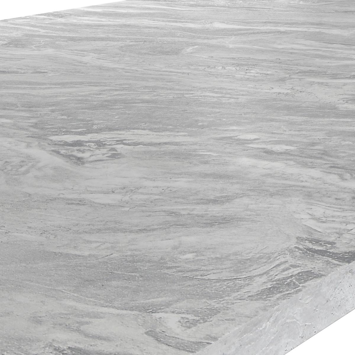 Esstisch Melbourne 140x90cm Grau - Schwarz/Grau, MODERN, Holzwerkstoff/Metall (140/75/90cm)