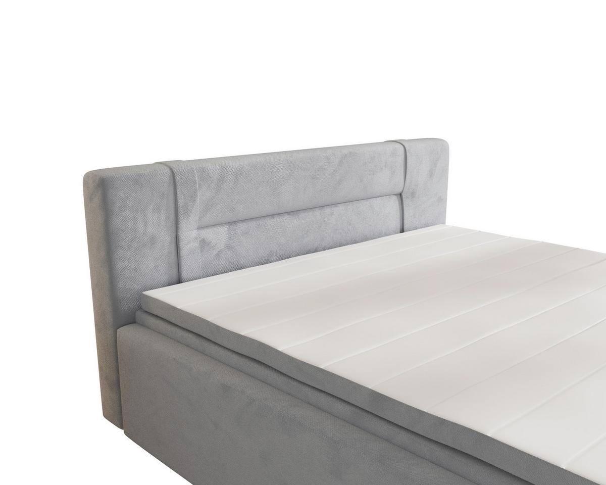 Boxbett Zako 2 Grau LF: 180x200cm - Grau, MODERN, Textil (180/200cm) - MID.YOU