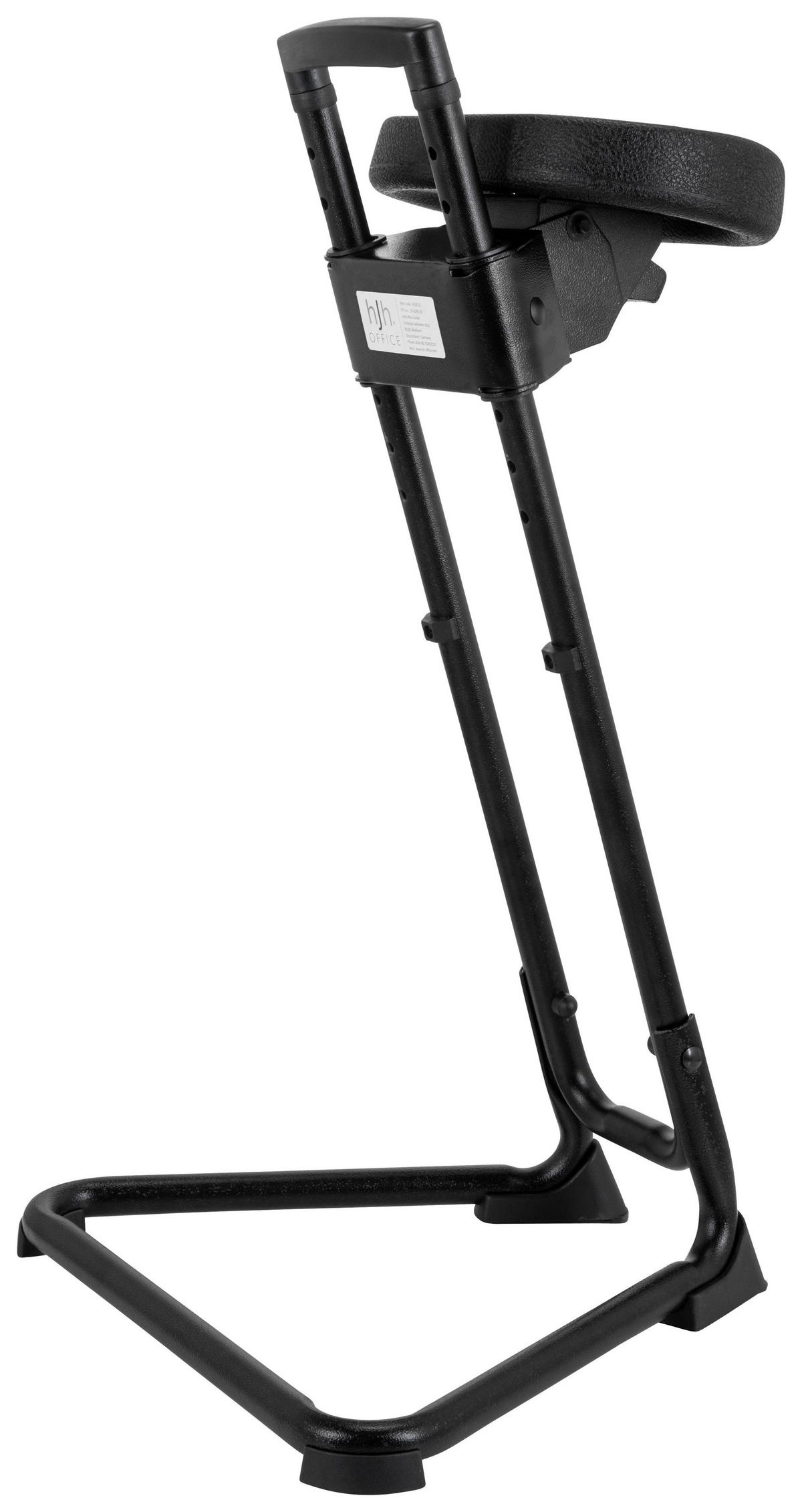 Stehhilfe Top Work 32 Pu - Schwarz, Basics, Kunststoff/Metall (50/86/43cm) - MID.YOU