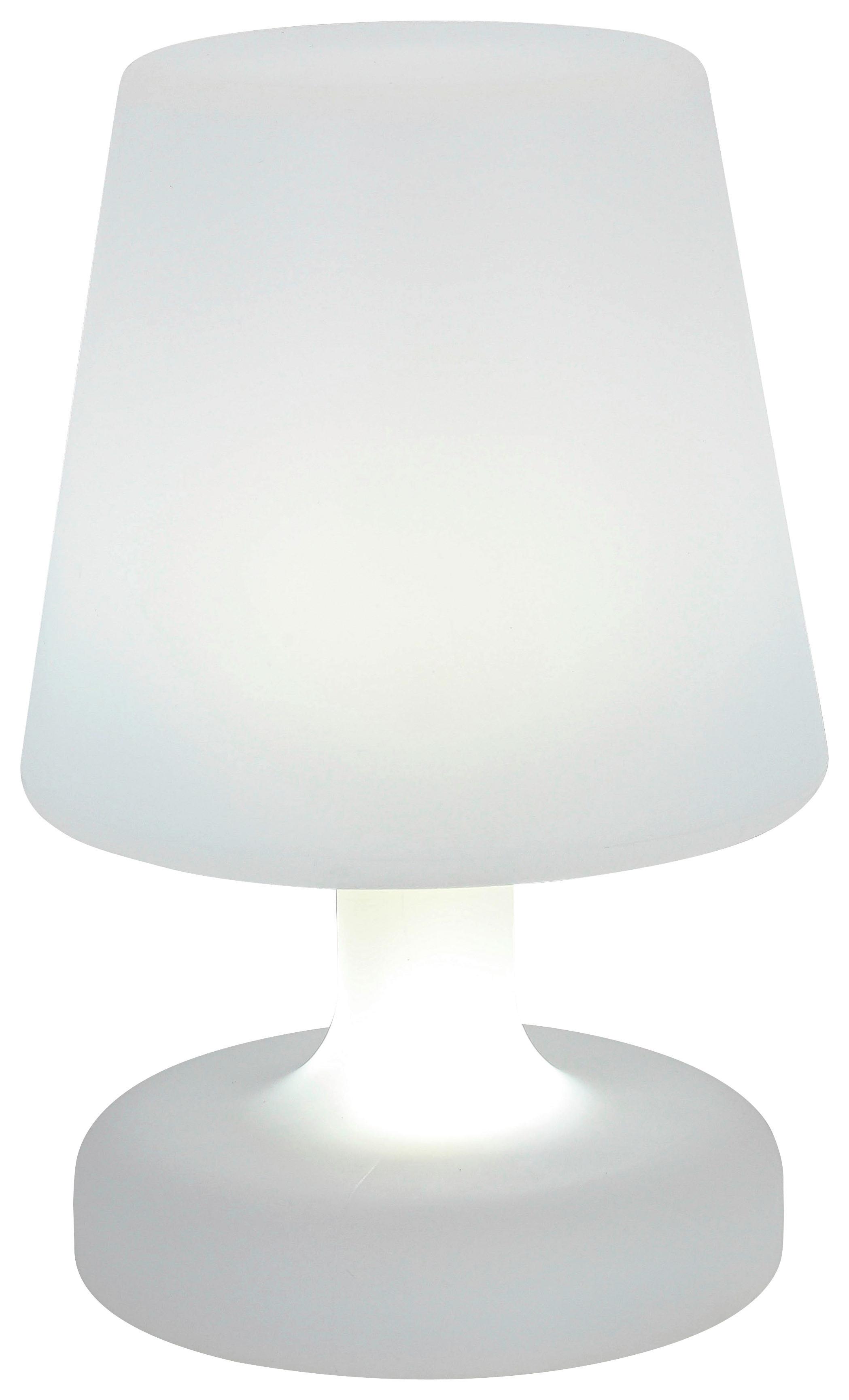 STOLNÁ LED LAMPA PRIMA - biela, Konventionell, plast (16/25cm) - Mömax