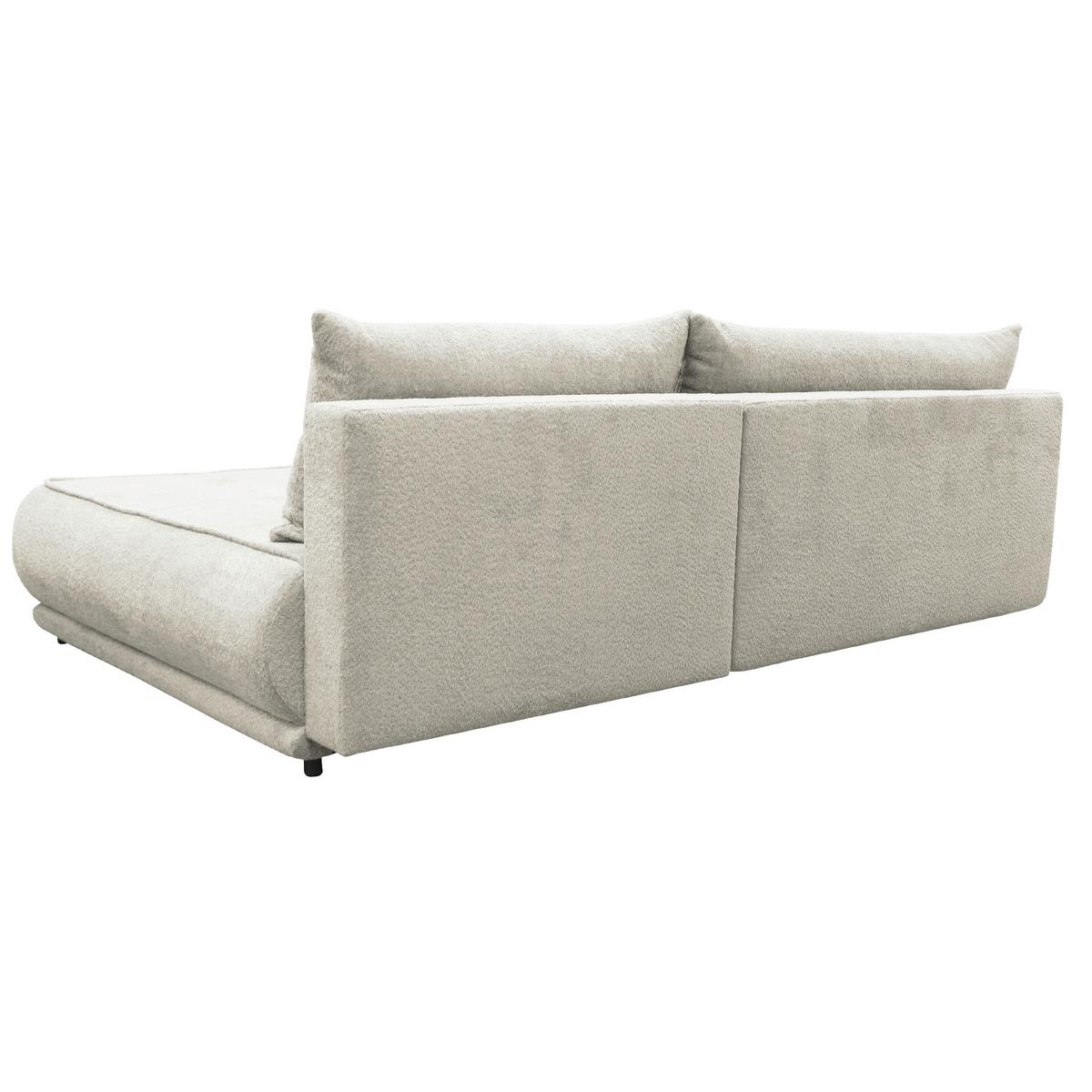 Ecksofa Paros Creme 277x179 Cm - Creme/Schwarz, Design, Textil (277/179cm) - MID.YOU