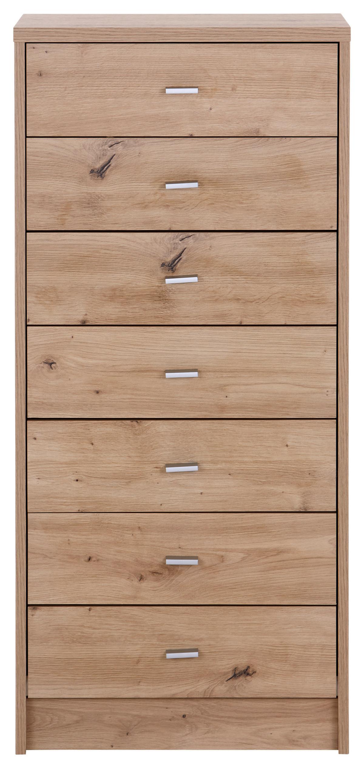 Kommode B: 50 cm 4-You New Eiche Artisan Dekor - Eiche Artisan, MODERN, Holzwerkstoff (50/111,4/34,6cm)