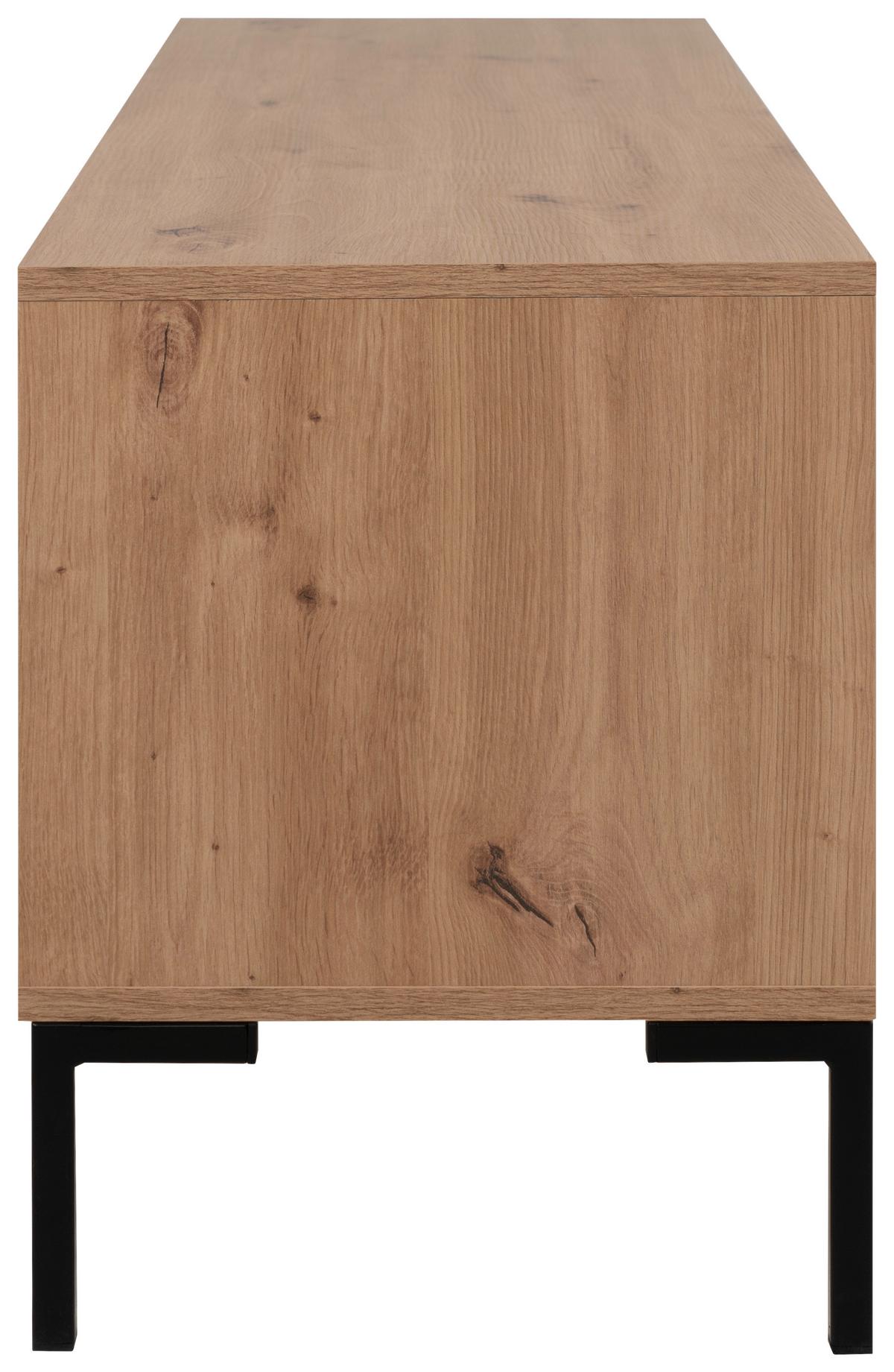 Tv-lowboard Korsika 150 Cm Eiche Artisan Dekor - Anthrazit/Eiche Artisan, Design, Holzwerkstoff (150/49/40cm) - MID.YOU