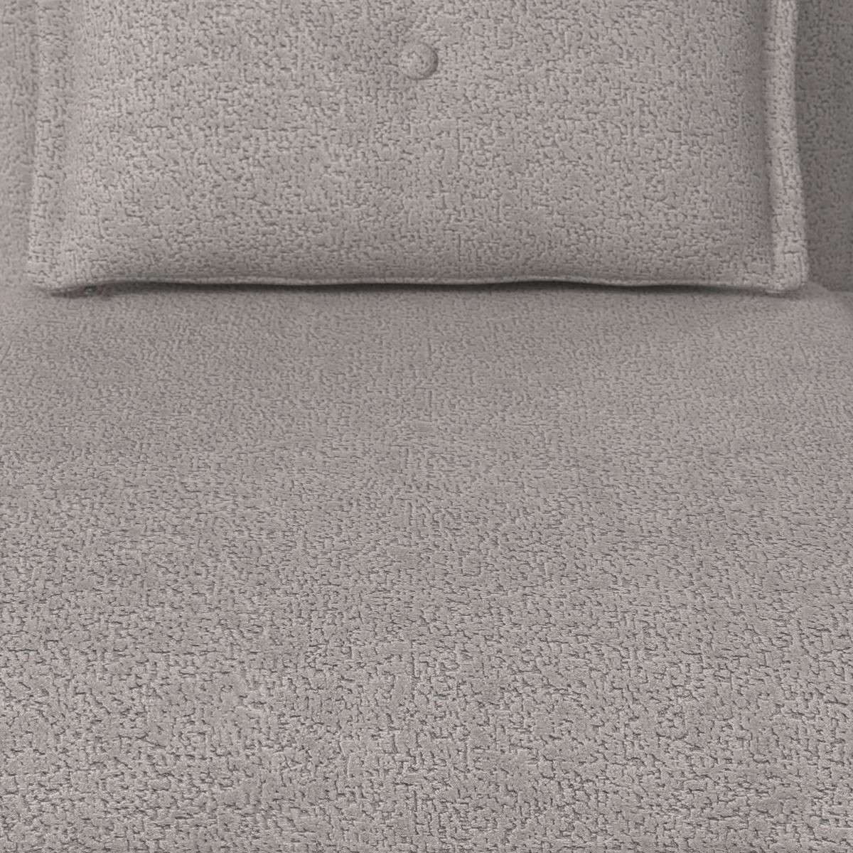 Rozkladacie kreslo TAMARA, svetlosivé buklé, max. 120 kg - svetlosivá, Modern, kov/textil (82/31/69cm) - Bessagi Home