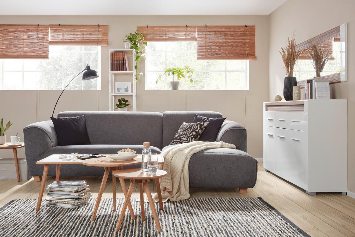 ODKLÁDACÍ STOLEK SIEGEN - přírodní barvy, Konvenční, dřevo (50/45cm) - Zandiara