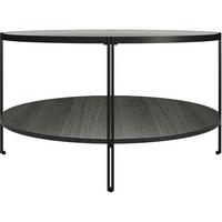 Couchtisch Emerald Mit Ablagefach Schwarz - Schwarz, Design, Holzwerkstoff/Metall (79/79/44cm) - MID.YOU