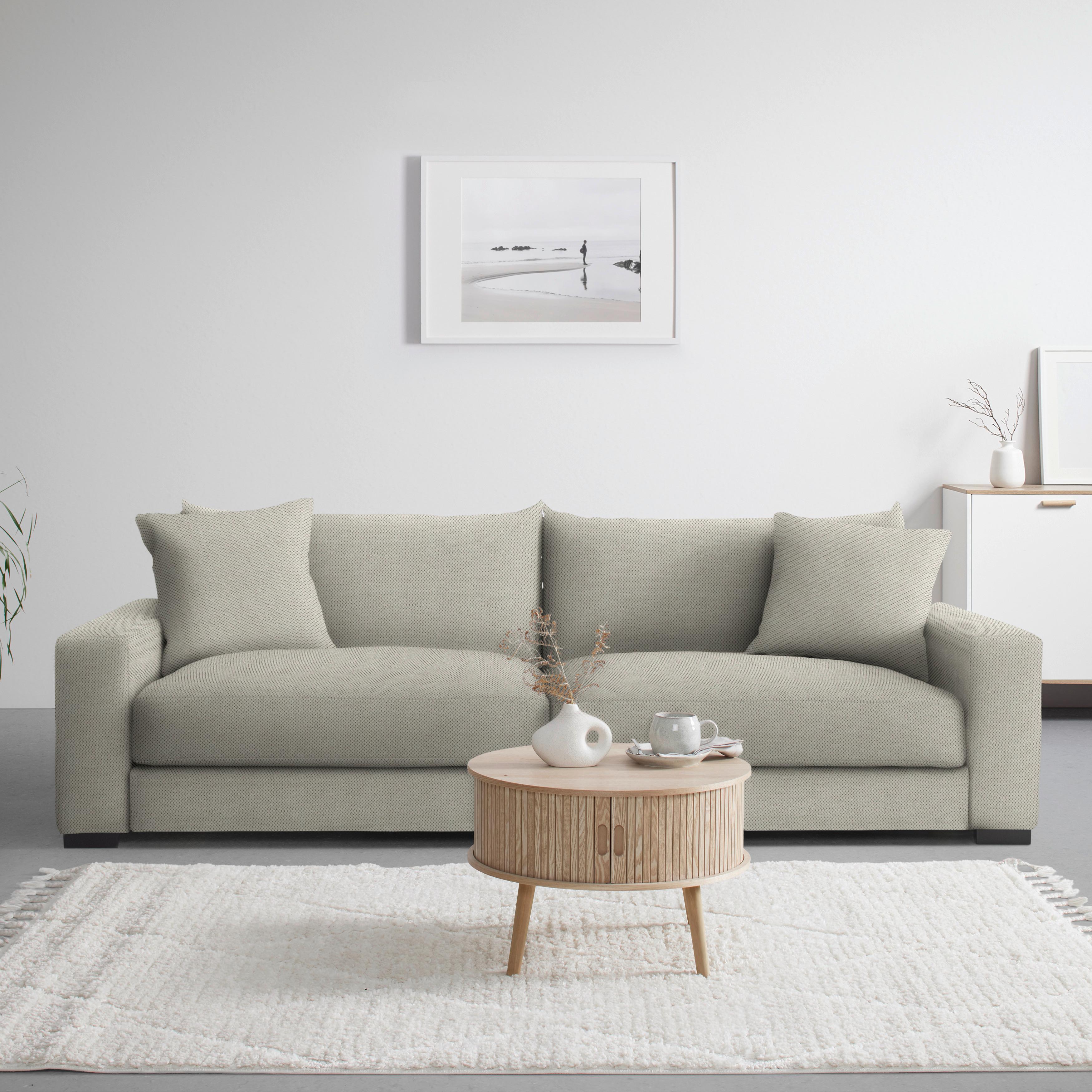 Mega pohovka PEDRO 1200, šedohnědá - šedohnědá, Moderní, kov/dřevo (261/83/124cm) - Mömax