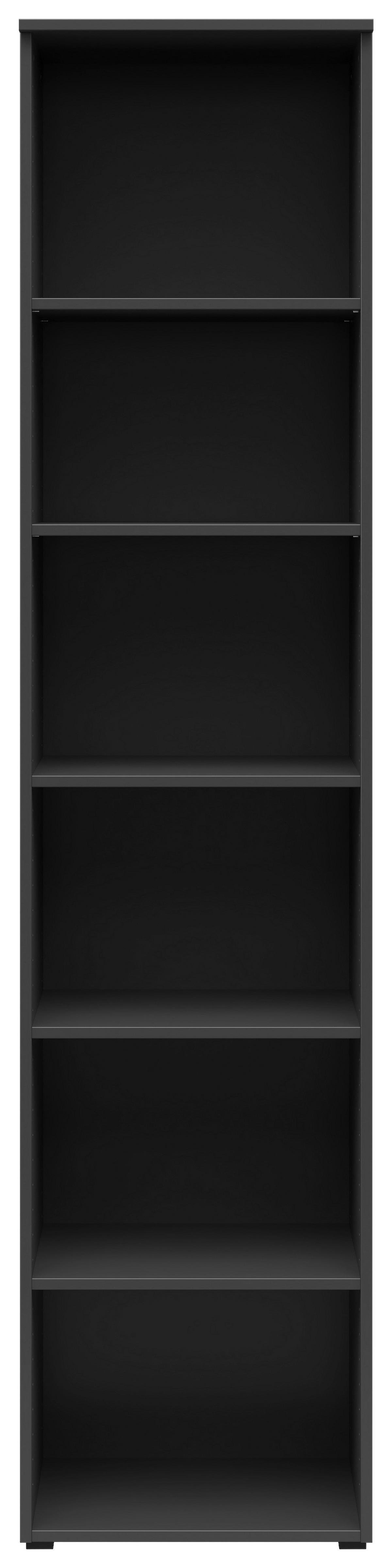 Regál Cabinet š: 45 cm - barvy grafitu/antracitová, Moderní, kompozitní dřevo/plast (45/195/40cm)
