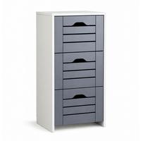 MIDISCHRANK Flonali Weiß/Anthrazit B: 38cm - Anthrazit/Weiß, Trend, Holzwerkstoff (38/76/28cm) - MID.YOU