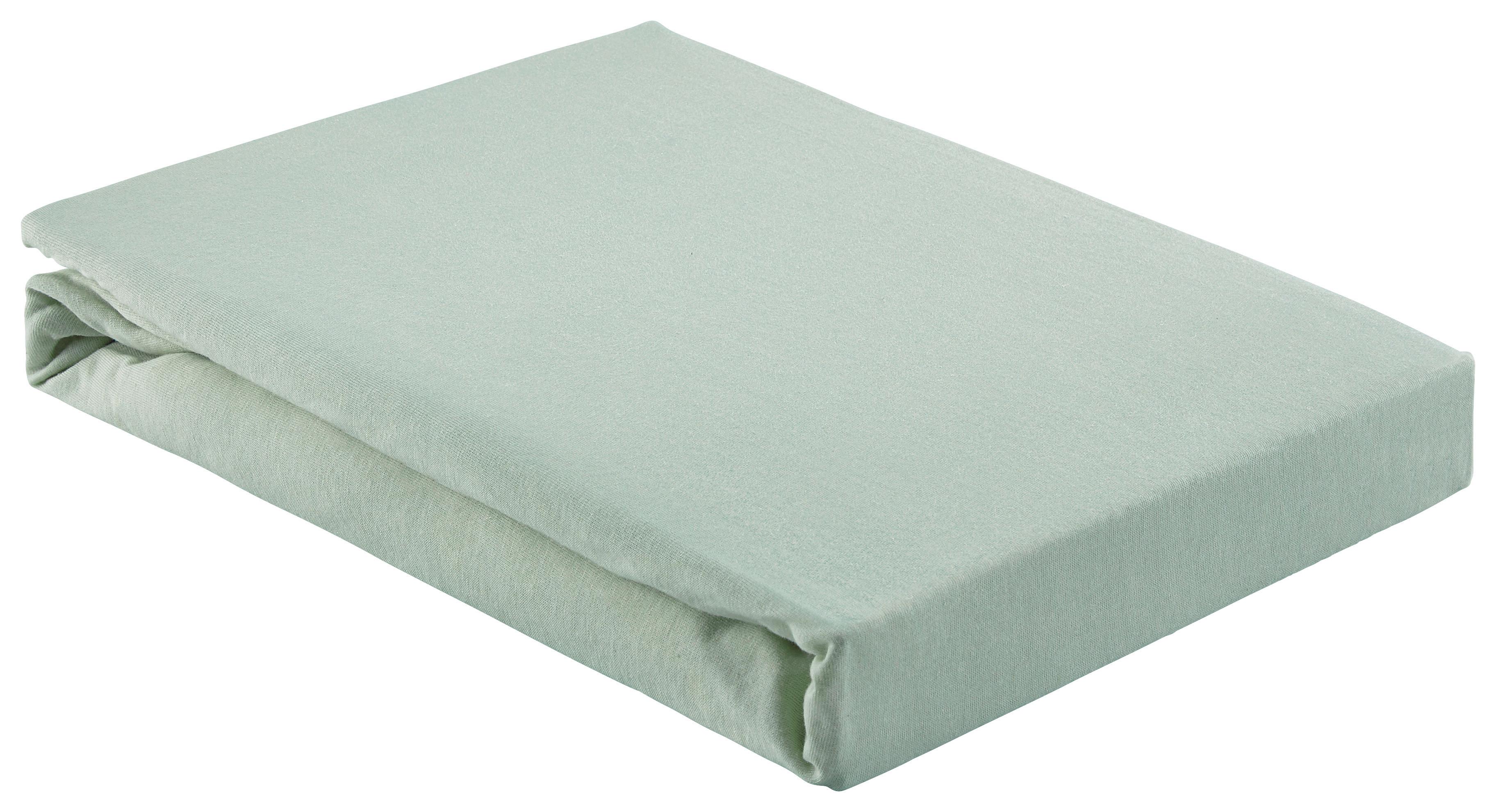 Elastické Prostěradlo Basic, 180/200 Cm - světle zelená, textil (180/200cm) - Modern Living