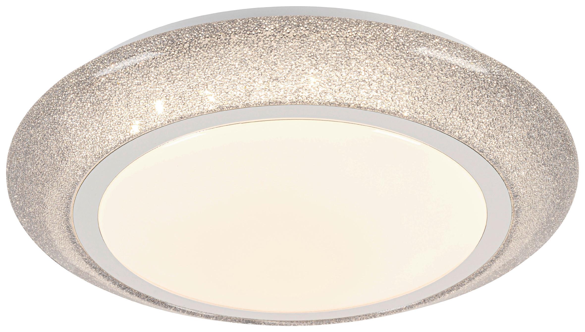 LED-Deckenleuchte Ana - Chromfarben/Silberfarben, MODERN, Kunststoff/Metall (40/9cm) - Luca Bessoni
