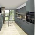 Einbauküche Eastbourne Frei Planbar grifflose Küche - Grün, MODERN, Holzwerkstoff - Vertico
