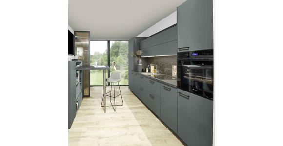 Einbauküche Eastbourne Frei Planbar grifflose Küche - Grün, MODERN, Holzwerkstoff - Vertico
