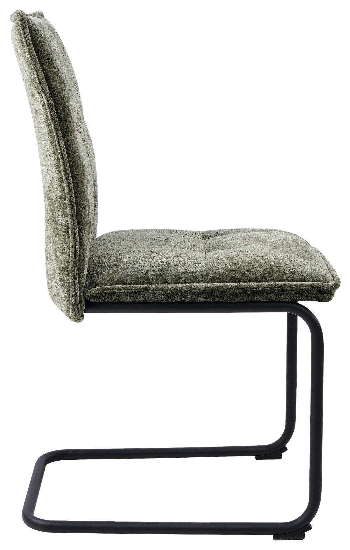 HOUPACÍ ŽIDLE COMO - černá/zelená, Moderní, kov/textil (47/92/58cm) - Mömax
