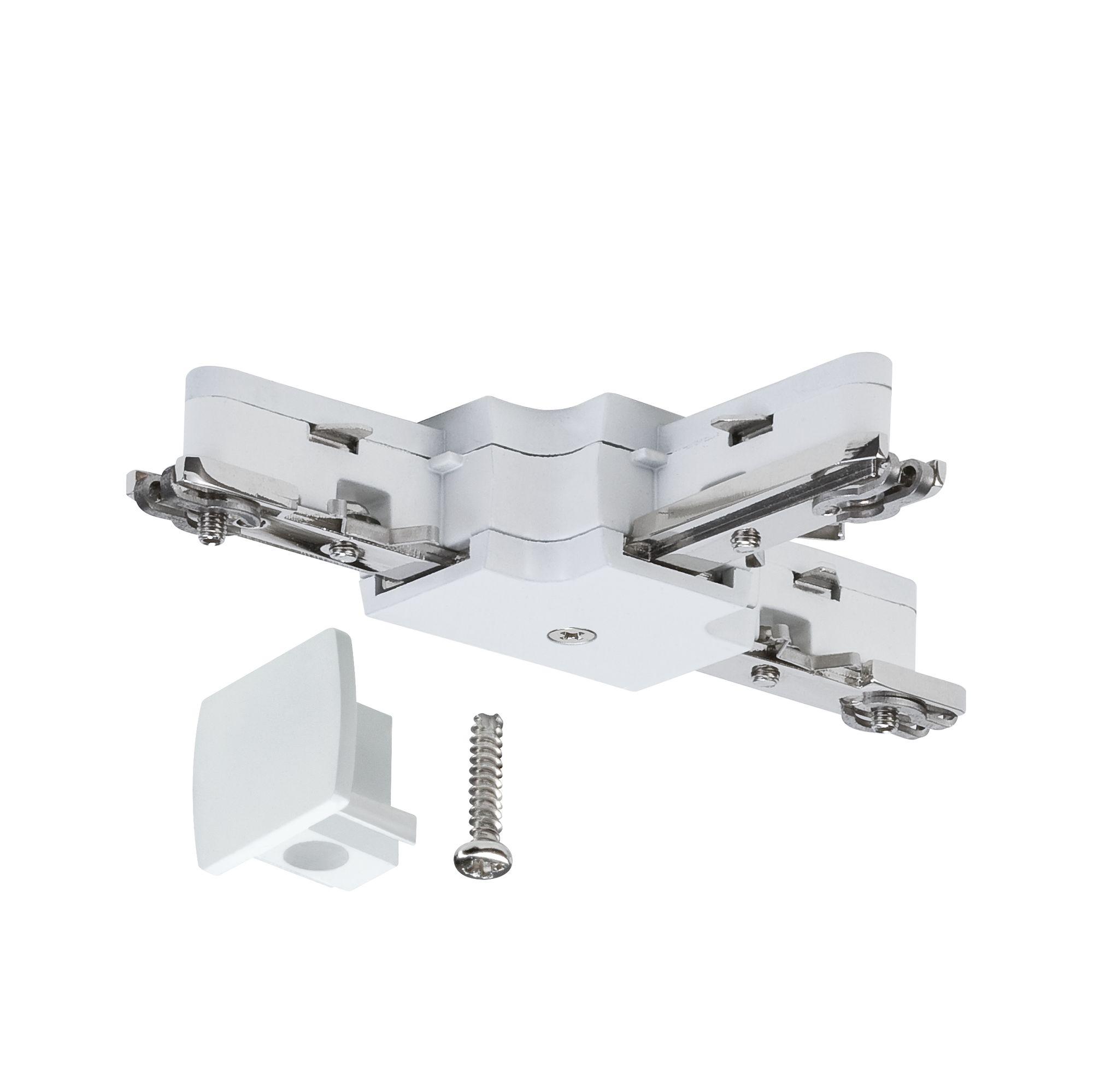 Schienesystem Urail T-Verbinder 97686 Weiß - Weiß, Design, Metall (10,4/1,8/6,2cm) - Paulmann