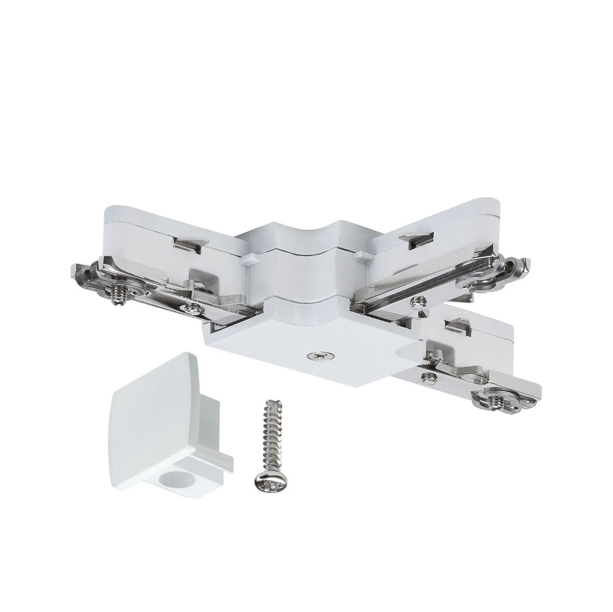 Schienesystem Urail T-Verbinder 97686 Weiß - Weiß, Design, Metall (10,4/1,8/6,2cm) - Paulmann