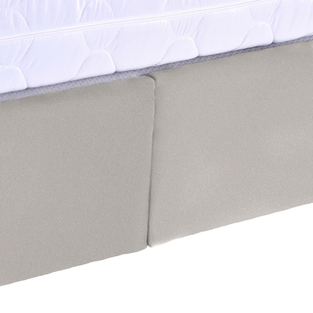 Polsterbett mit Bettkasten 140x200 Bellagio Creme - Buchefarben/Creme, KONVENTIONELL, Holz/Textil (140/200cm)