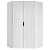 Eckschrank Grifflos 117cm Freising, Weiß - Weiß, MODERN, Holzwerkstoff (117/197/104cm) - Rauch Möbel