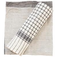 SADA UTIEROK NA RIAD Klaus, 50/70cm,5ks - modrá/sivá, Konventionell, textil (50/70cm) - Modern Living